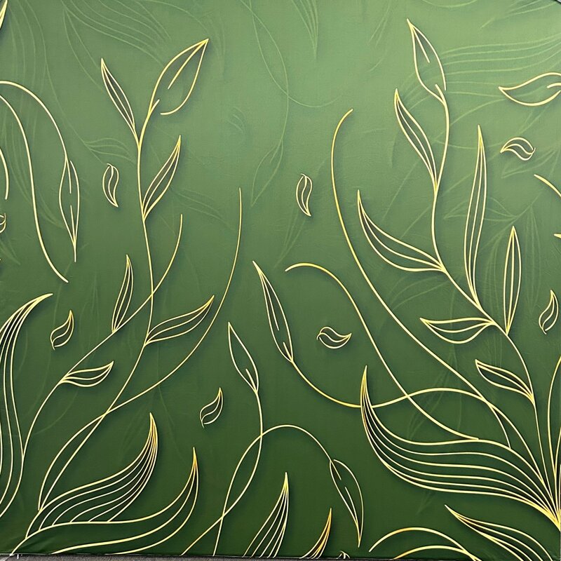 Emerald Vines photo booth backdrop