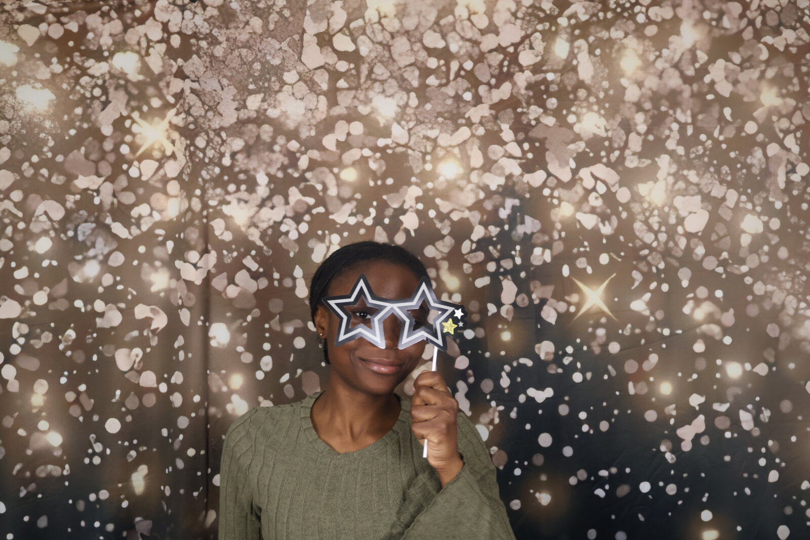 Calgary corporate holiday party photo booth guests